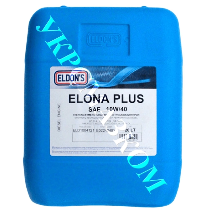 Моторна олива ELDONS  ELONA PLUS SAE 10W-40 кан.20л фото 1
