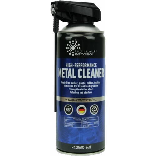 Экологический холодный очиститель с пищевым допуском "HTA CLEANER METAL Н1" 400 мл фото 1